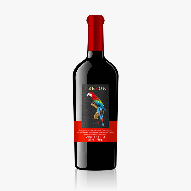 雷盛红酒669B智利干红葡萄酒
